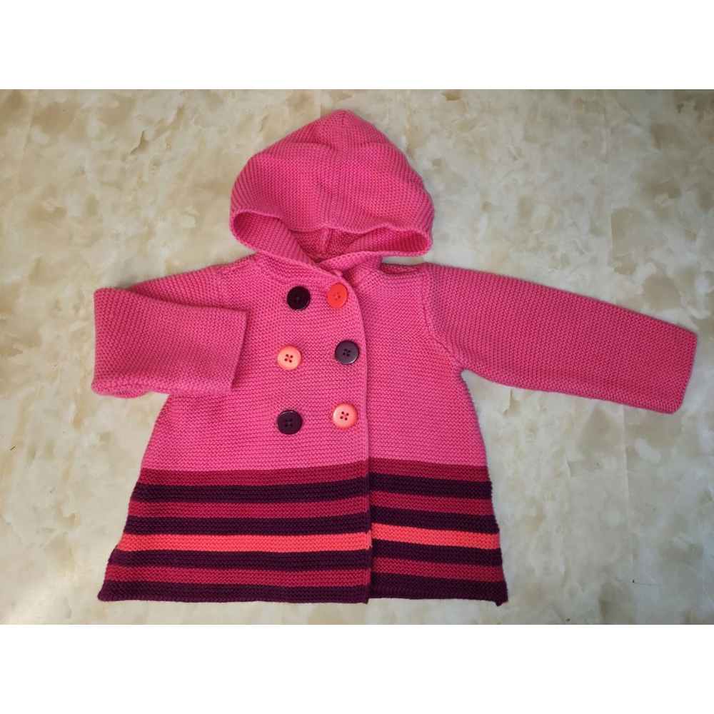 Girls First Impressions Play Cardigan 18 Months Pink Purple.